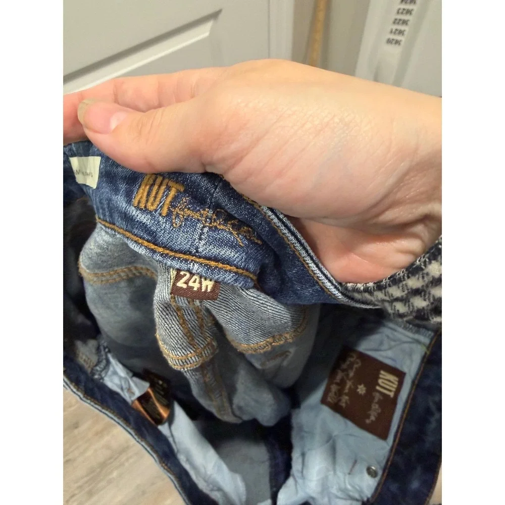Kut from the Kloth Women Jeans Amy‎ Ankle Straight Leg Blue 24W